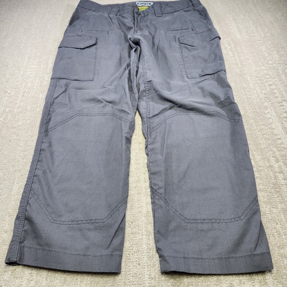 First Tactical Pants Women 16 *READ V2 Cargo Ripstop Gray Cotton Stretch